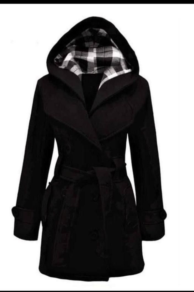 HOODED TRENCH COAT