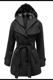 HOODED TRENCH COAT