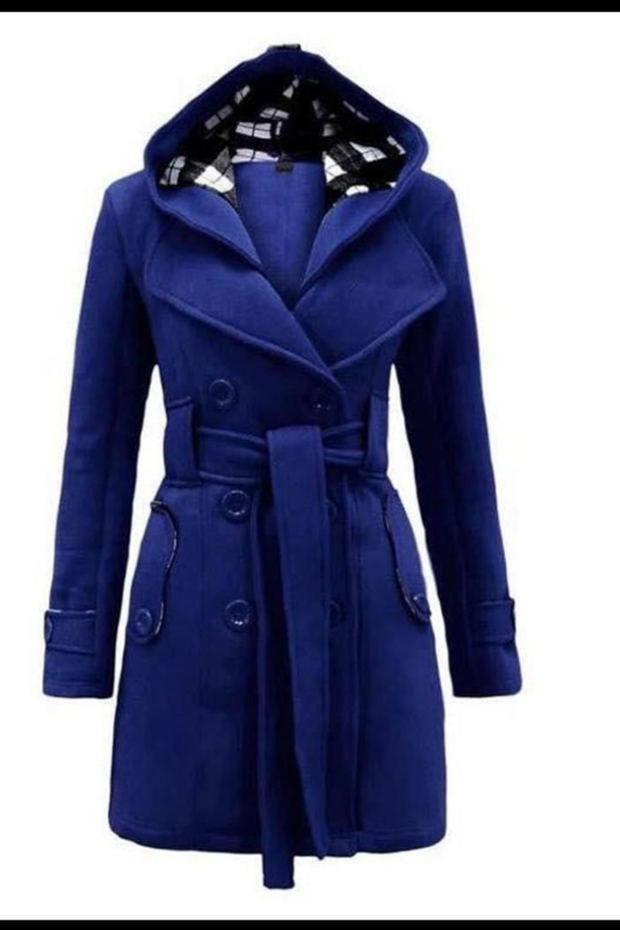 HOODED TRENCH COAT