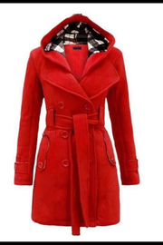 HOODED TRENCH COAT
