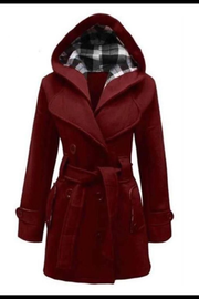 HOODED TRENCH COAT