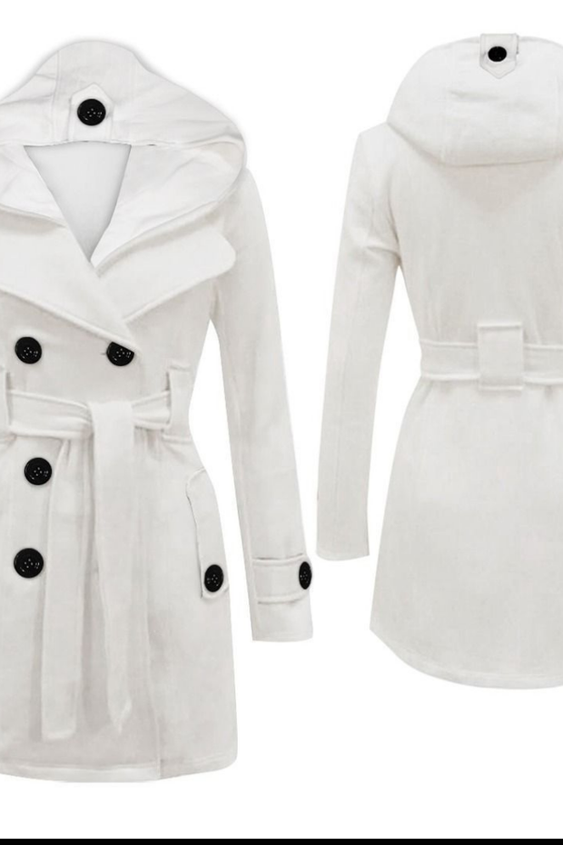 HOODED TRENCH COAT