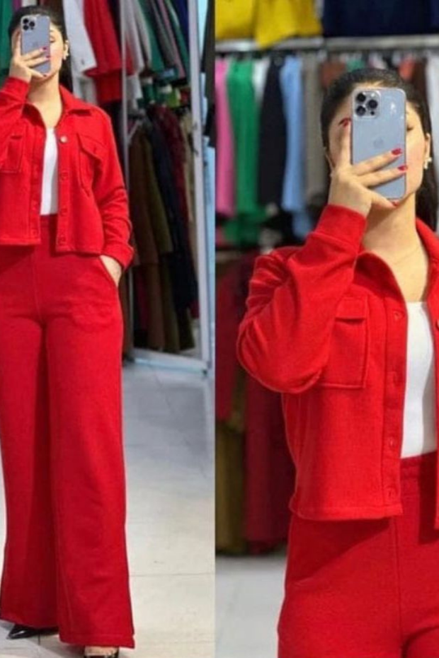 3 PC BUTTON STYLE OUTFIT