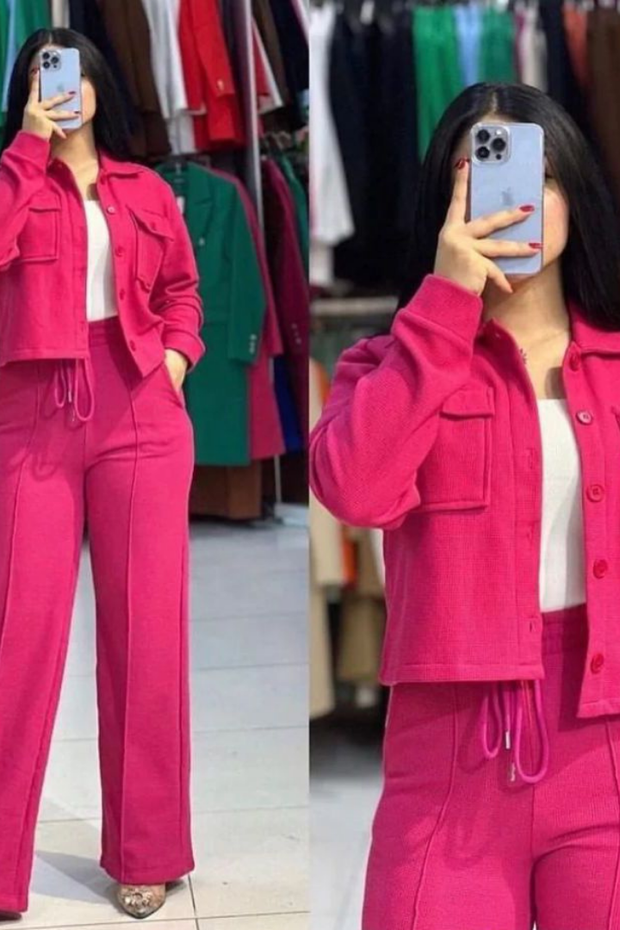 3 PC BUTTON STYLE OUTFIT