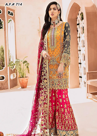 EMAAN ADEEL CHIFFON DRESS