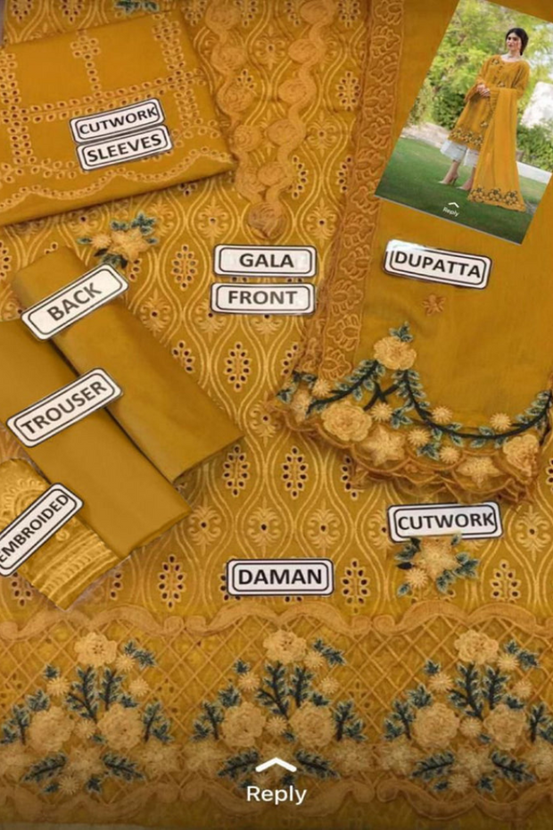 ZARQASH CHICKANKARI  DRESS