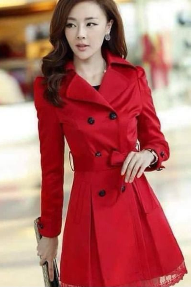WOMEN'S LACE TRENCH COAT