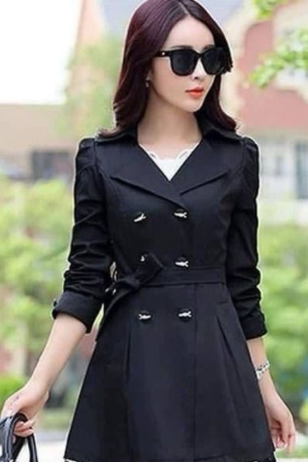 WOMEN'S LACE TRENCH COAT