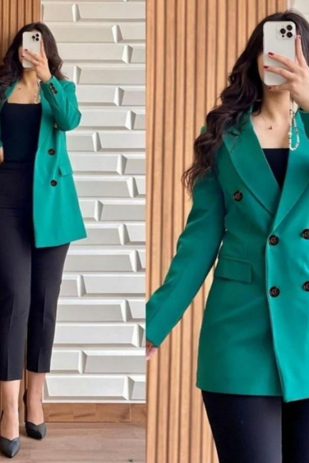 DOUBLE BUTTON TOP COAT