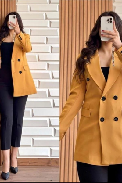 DOUBLE BUTTON TOP COAT