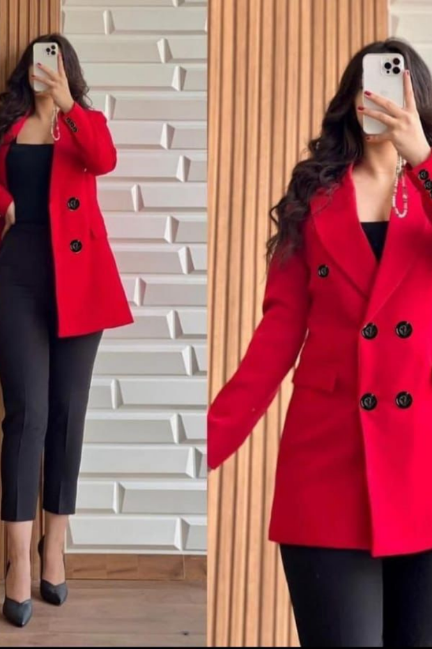 DOUBLE BUTTON TOP COAT