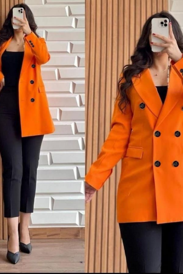 DOUBLE BUTTON TOP COAT