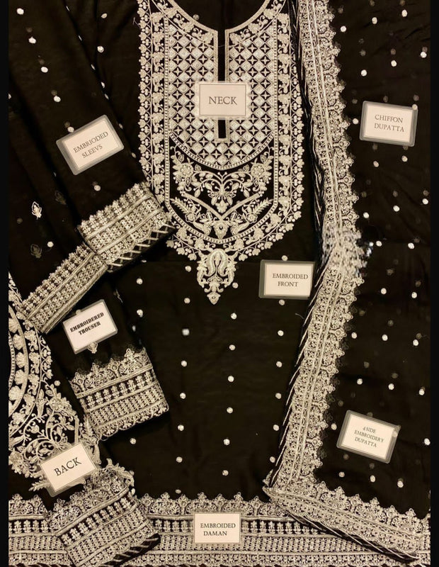 ASIM JOFA CHIFFON DRESS