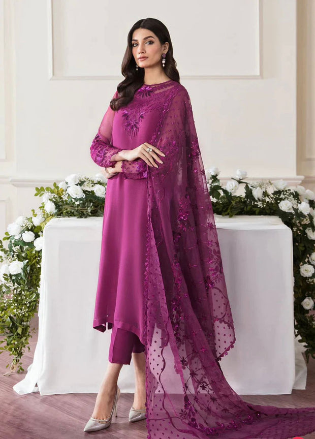 BAROQUE CHIFFON DRESS