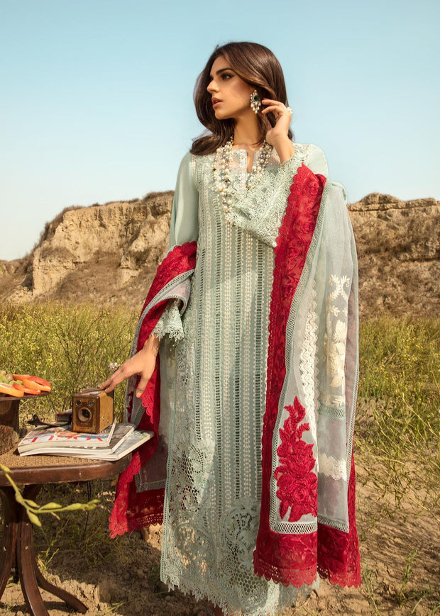 CRIMSON CHICKANKARI COTTON