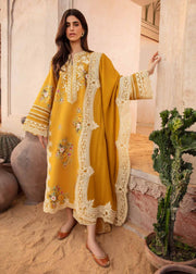 CRIMSON LAWN EMBROIDED